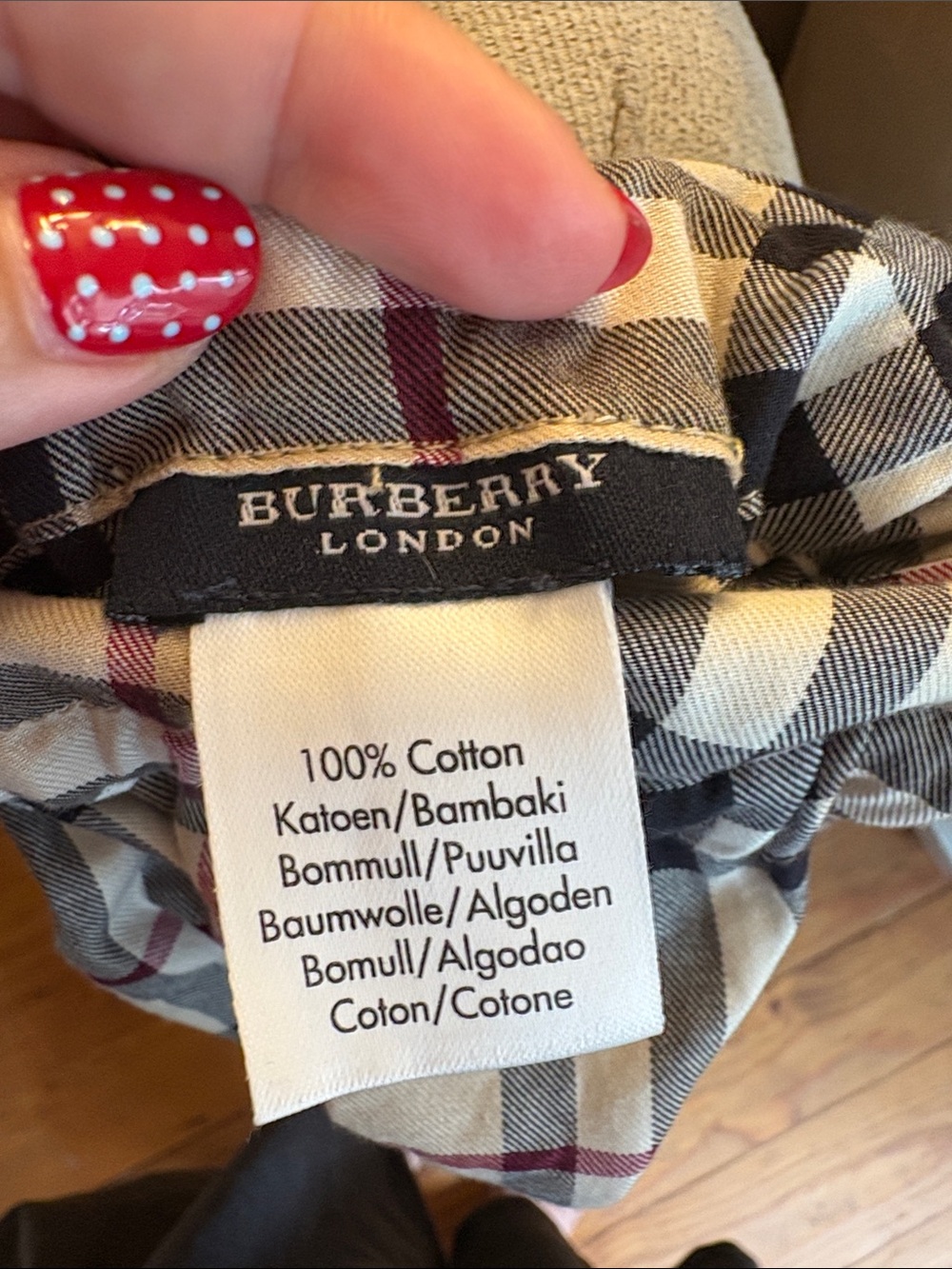 AUTHENTIC BURBERRY PATTERN DRAWSTRING DUST BAG SHOE TRAVEL STORAGE - Picture 2 of 2